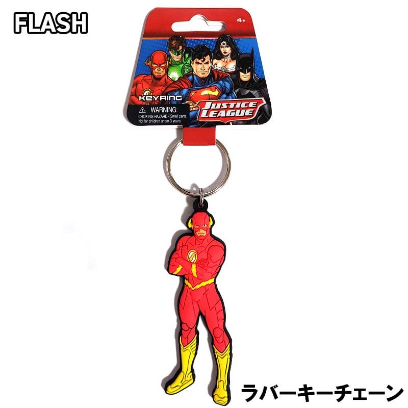 キーホルダー フラッシュ アメコミ ラバーキーチェーン かっこいい