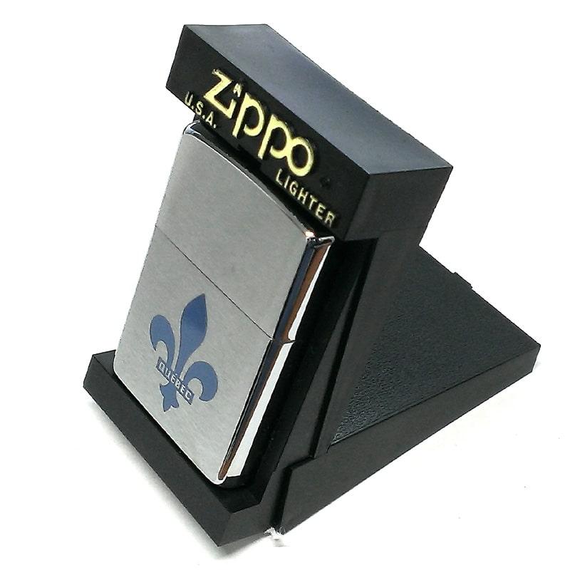 ZIPPO ライター カナダ製 2000年製 ケベック州 州旗 オンタリオ ZIPPO ライター カナダ製 2000年製 ケベック州 州旗 オンタリオ