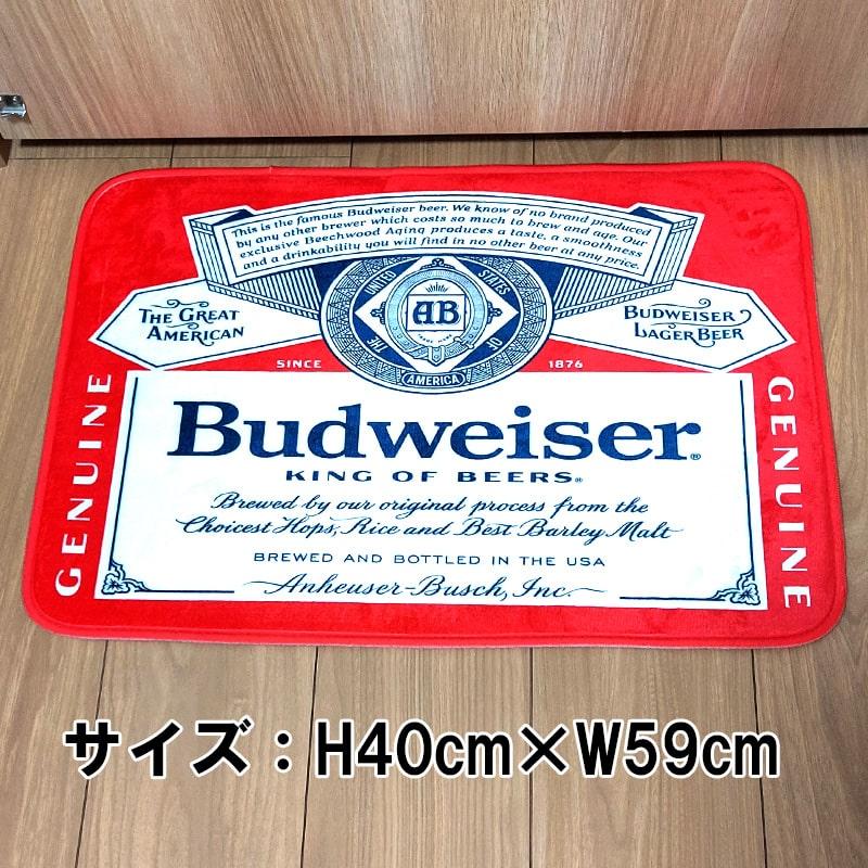 USA製 Budweiser バドワイザー ビンテージ ラグ ブランケット USA製 Budweiser バドワイザー ビンテージ ラグ ブランケット