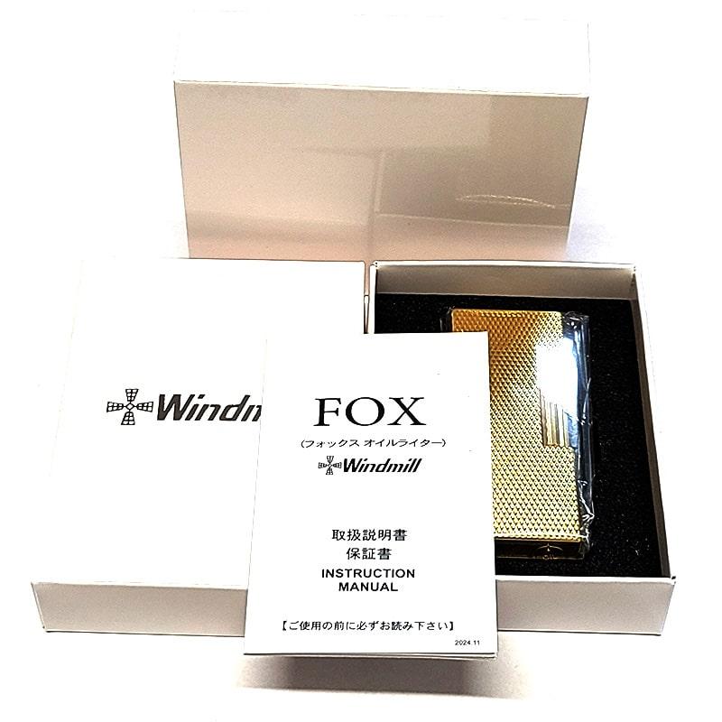 オイルライター FOX かっこいい ゴールドバーレイ エンジンタン 重厚