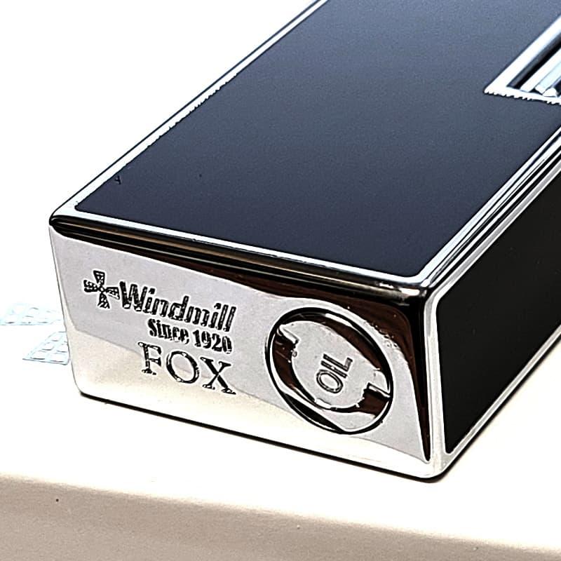 オイルライター おしゃれ FOX ブラック ダイアノシルバー DS研ぎエポ