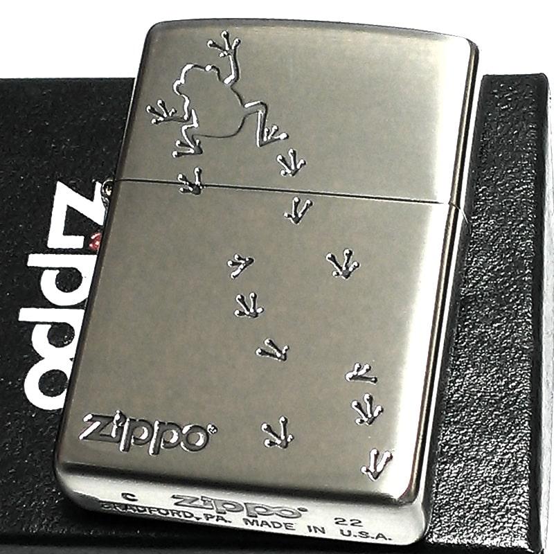 ZIPPO（ジッポー） 蛙 アンティークシルバー ジッポ ライター お守り