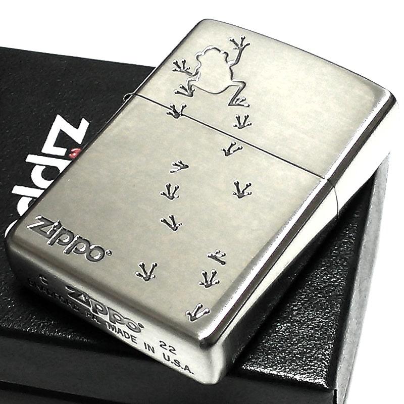 ZIPPO（ジッポー） 蛙 アンティークシルバー ジッポ ライター お守り