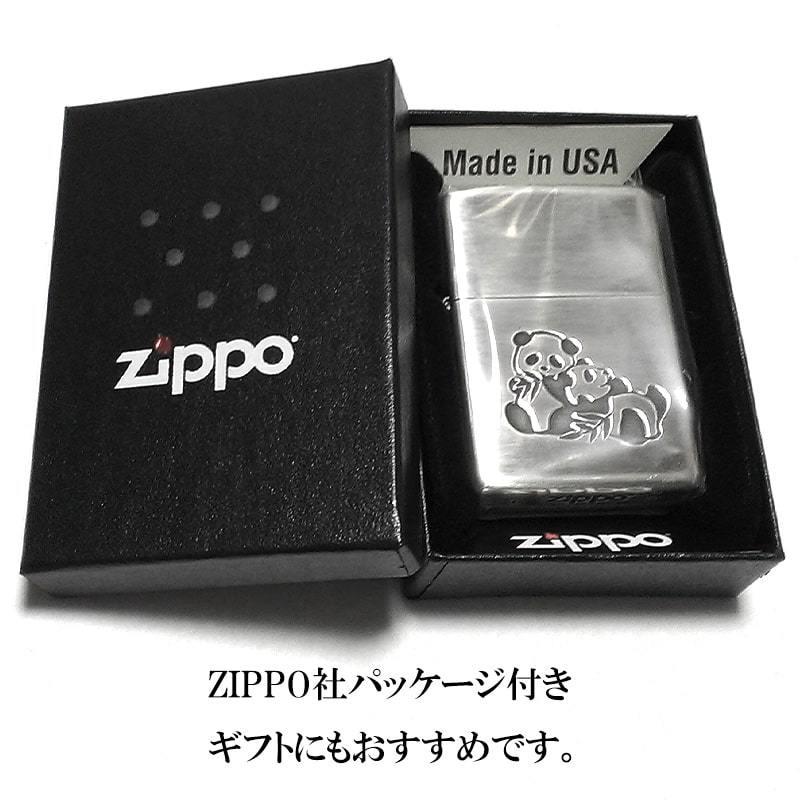 ZIPPO（ジッポー） ライター パンダ 双子 かわいい ジッポ 可愛い