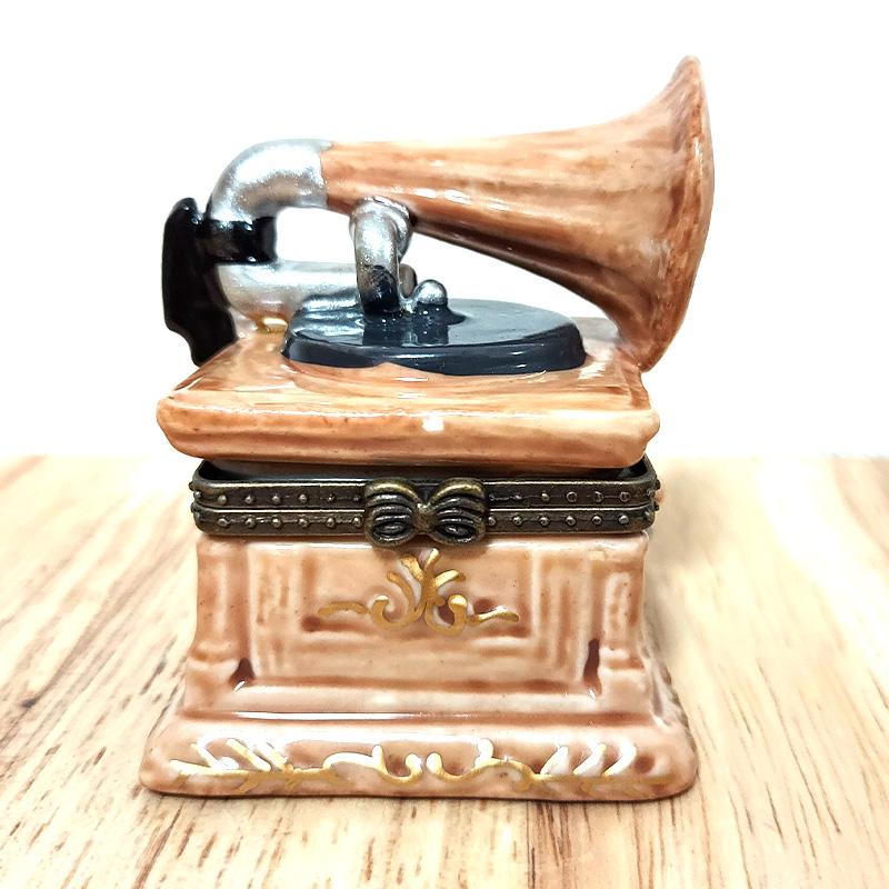アメリカン レトロ 小物入れ おしゃれ 蓄音機 小さい レトロ ポタリー