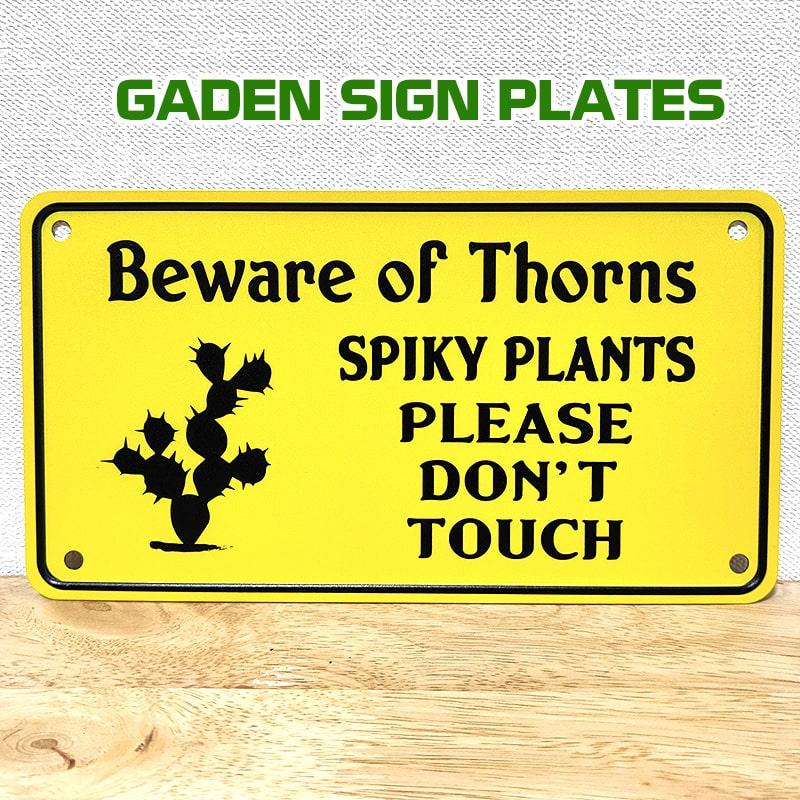 アメリカン レトロ ブリキ看板 ガーデニング サボテン イエロー
