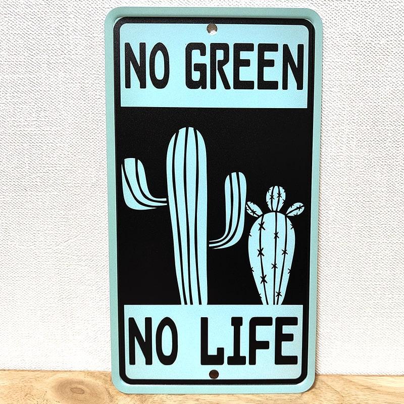アメリカン レトロ ブリキ看板 ガーデン メッセージプレート サボテン