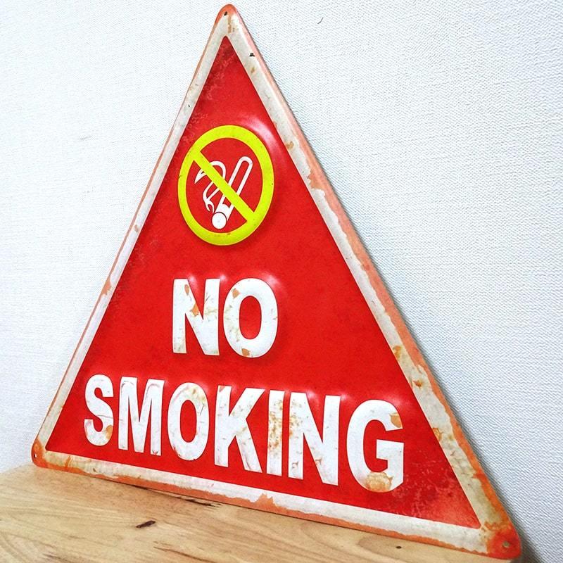 アメリカン レトロ ブリキ看板 おしゃれ NO SMOKING アンティーク