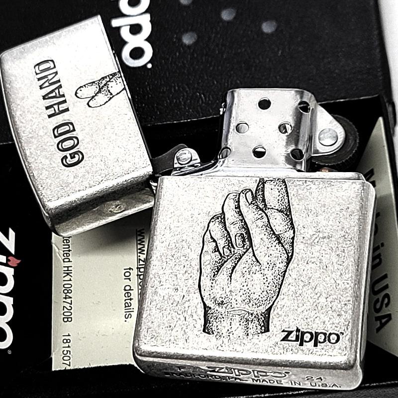 ZIPPO（ジッポー） ライター ゴッドハンド アンティークシルバー 