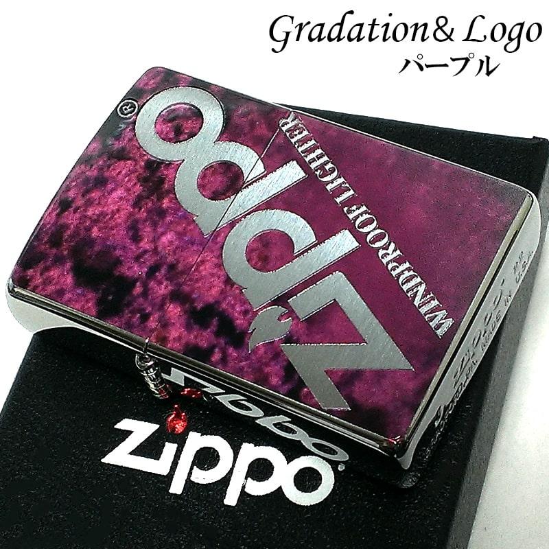 ZIPPO（ジッポー） ライター グラデーション ジッポ ロゴ パープル 