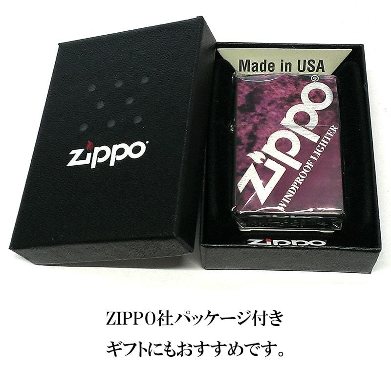 ZIPPO（ジッポー） ライター グラデーション ジッポ ロゴ パープル 