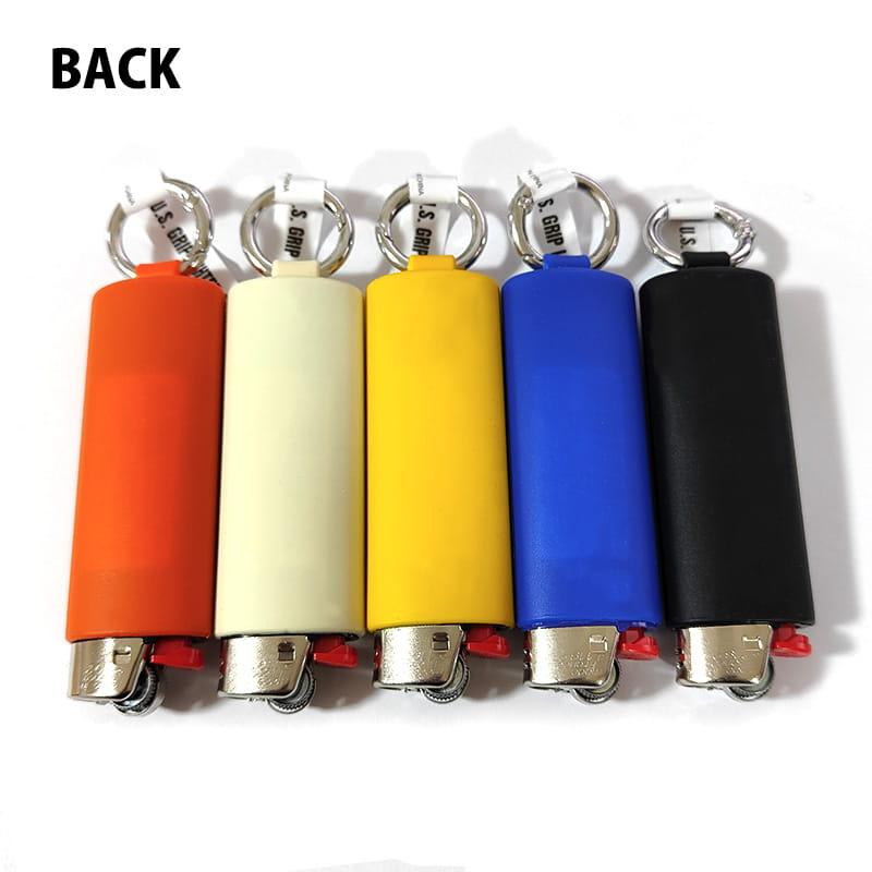 ライターカバー BICライター付き ブラック ブルー オレンジ イエロー