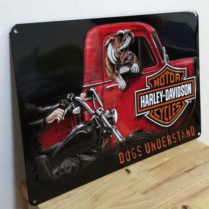 Harley Davidson（ハーレー・ダビッドソン） ブリキ看板 アンティーク