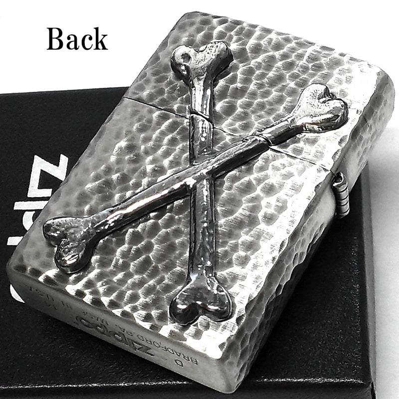 ZIPPO ハンマードスカル ジッポ ライター 骸骨 ハンマートーン加工
