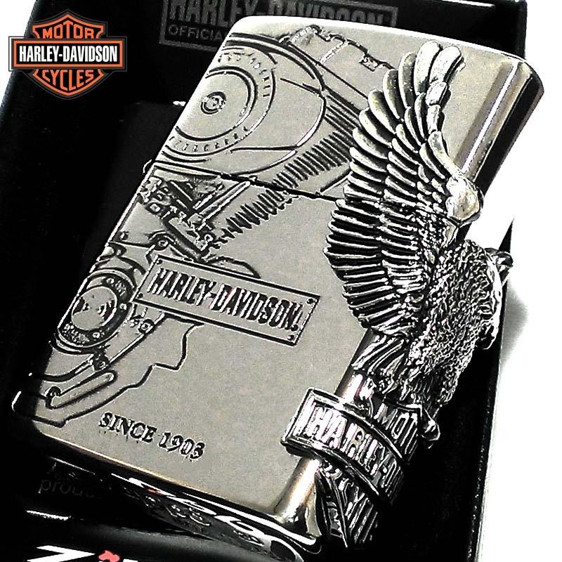 Zippo ハーレーダビッドソン ジッポ ライター ハーレーダビッドソン シルバーイブシ イーグルメタル Zippoタバコケース喫煙具のハヤミのzippo 国内限定モデル ジッポ 銀 鷲 メンズ ギフト おしゃれ Zippoタバコケース喫煙具のハヤミ かっこいい Hdp 03 今だけ半額