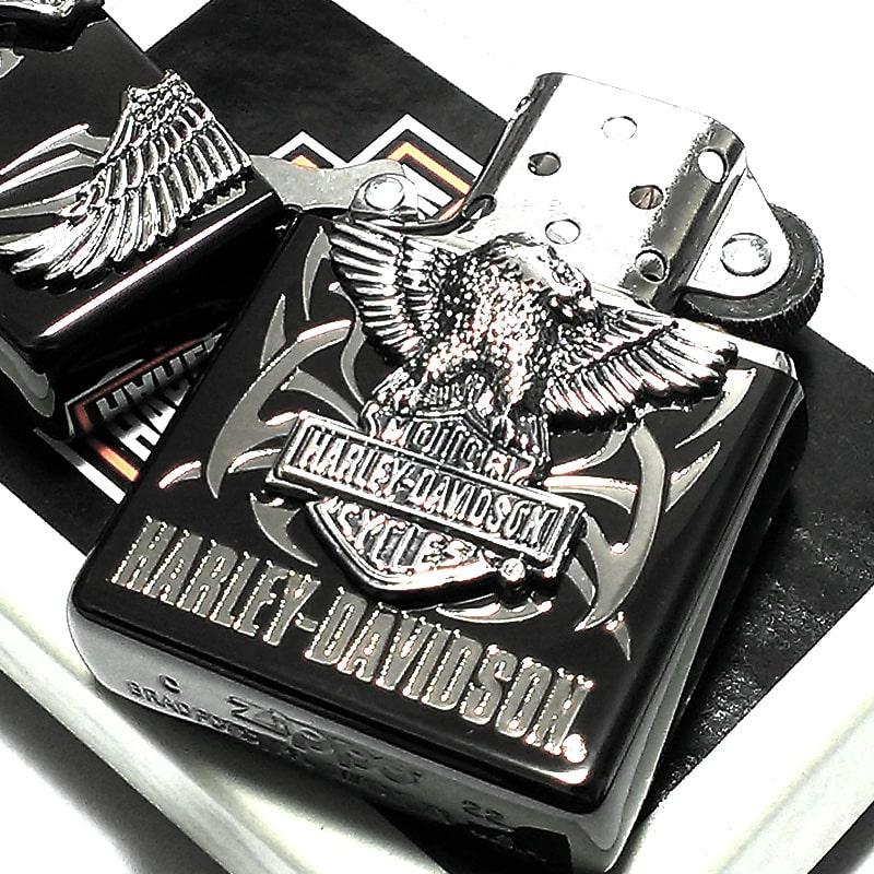 ZIPPO ハーレー ダビッドソン ビッグメタル イーグル ロゴ 銀