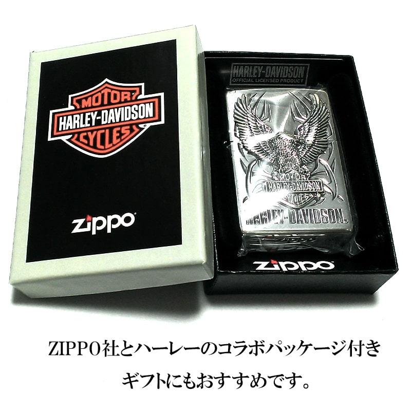 ZIPPO ライター ハーレーダビッドソン ジッポ シルバー ビッグメタル イーグル 鷲 HARLEY-DAVIDSON 日本国内限定モデル  かっこいい メンズ