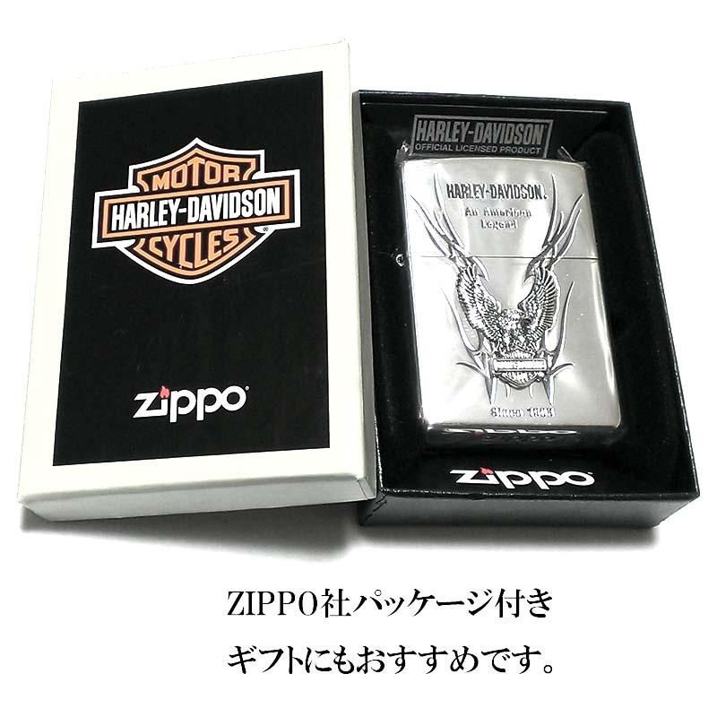 ZIPPO ライター ハーレーダビッドソン ジッポ イーグルメタル シルバー 
