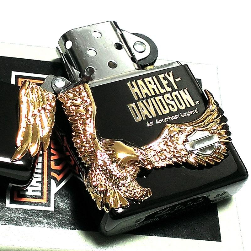 新品　ハーレーダビッドソン ジッポー zippo ブラックイオン　ゴールドメッキ ZIPPO（ジッポー） ライター ハーレーダビッドソン ジッポ イオン