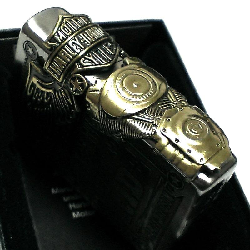 チューニングZippo ⚡️ハーレー3Dスカル 真鍮 希少品 値下げ交渉可能 