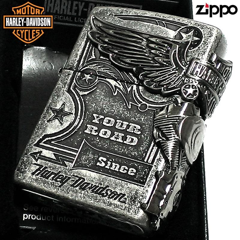 ZIPPO ライター ハーレーダビッドソン ジッポ アンティークシルバー 銀古美 3面大型メタル イーグル HARLEY-DAVIDSON  日本国内限定モデル : hdp-28 : Zippoタバコケース喫煙具のハヤミ - 通販 - Yahoo!ショッピング