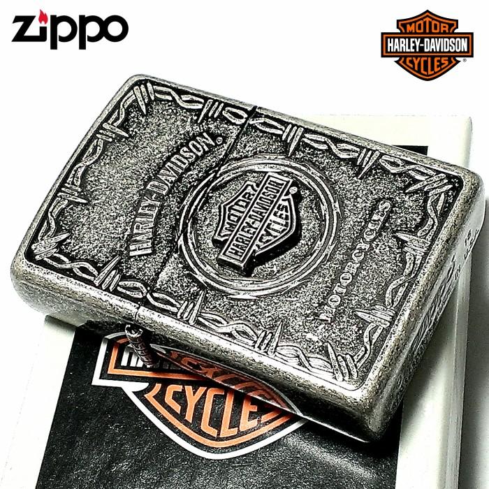 ZIPPO ライター ハーレーダビッドソン ジッポ アンティーク シルバー 