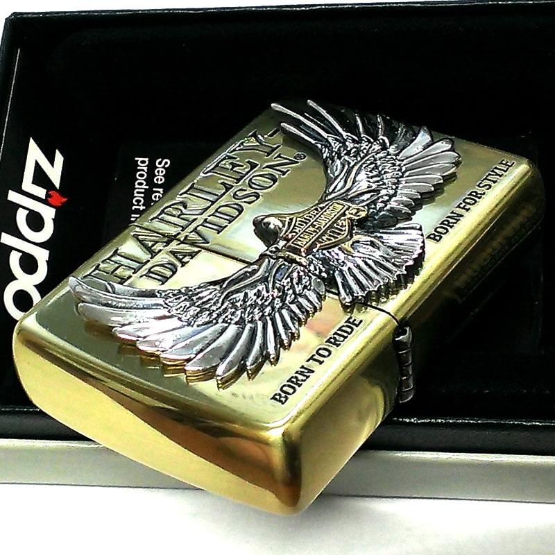 ZIPPO（ジッポー） ハーレー ダビッドソン 金銀 イーグル 鷹 シルバー