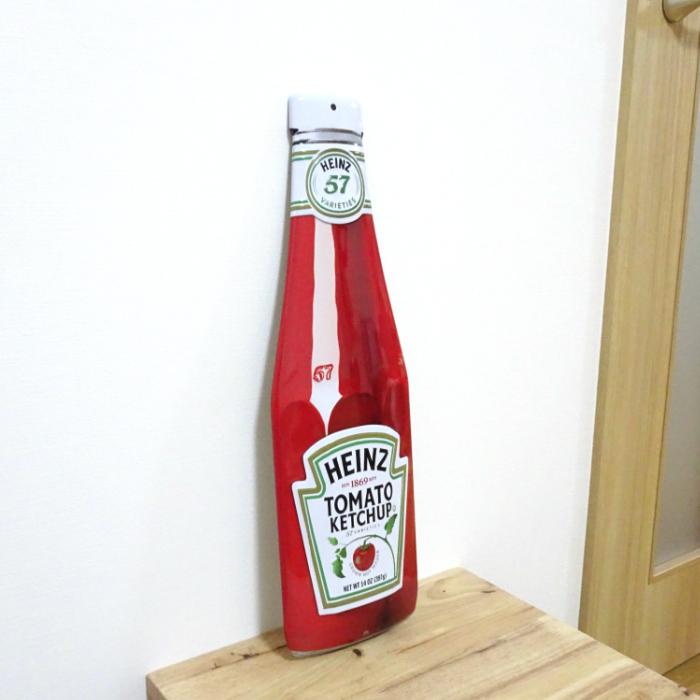 アメリカン レトロ ブリキ看板 ハインツ ケチャップ レッド