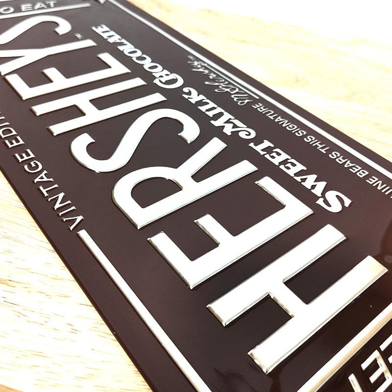 アメリカン レトロ ブリキ看板 お菓子 ハーシー チョコレート メタル