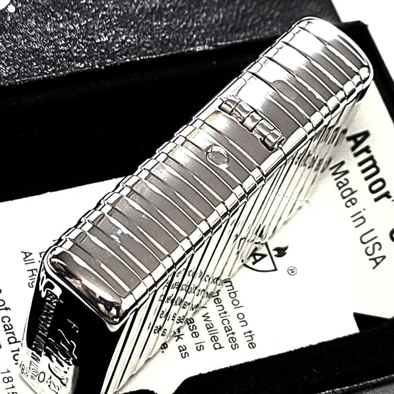 ZIPPO（ジッポー） ライター 重厚 アーマー ホリゾンタル ストライプ