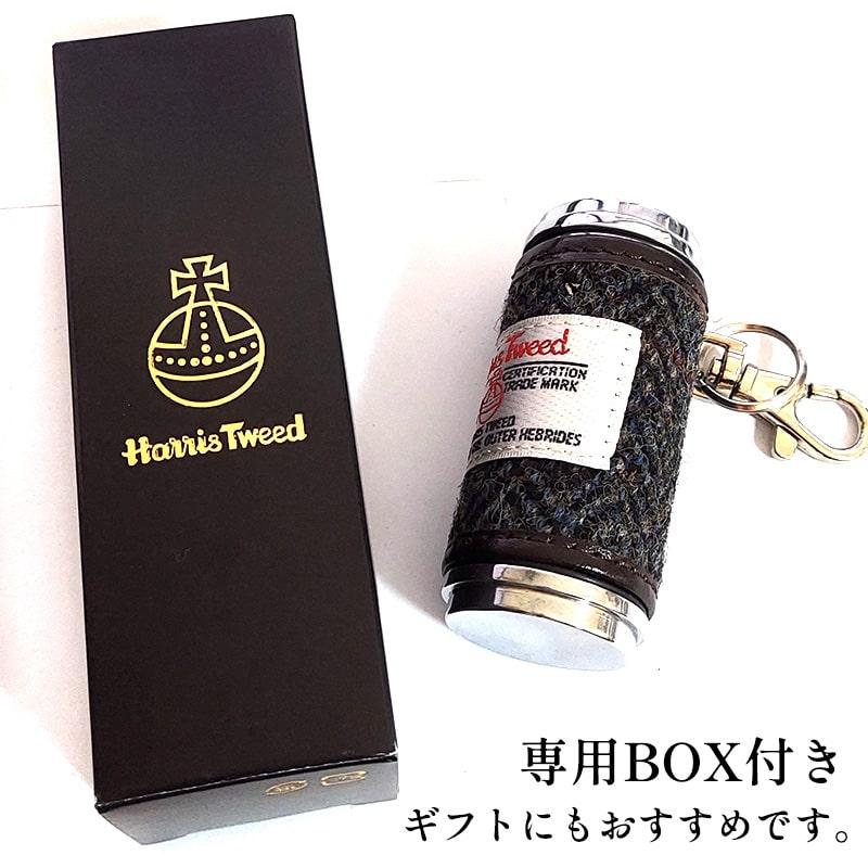 携帯灰皿 ハリスツイード おしゃれ チャコール 吸い殻入れ 灰皿 屋外