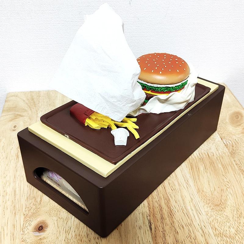 ハンバーガーデザインティッシュケース入れludlow風 ハンバーガーデザインティッシュケース入れludlow風