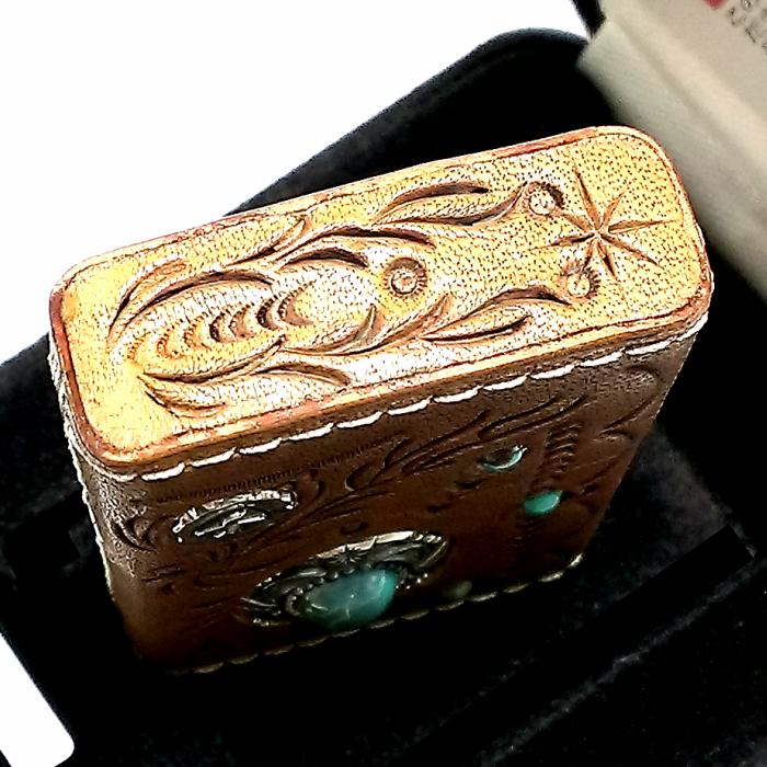 ZIPPO（ジッポー） 革巻き インディアンスピリット フェザー ライター 