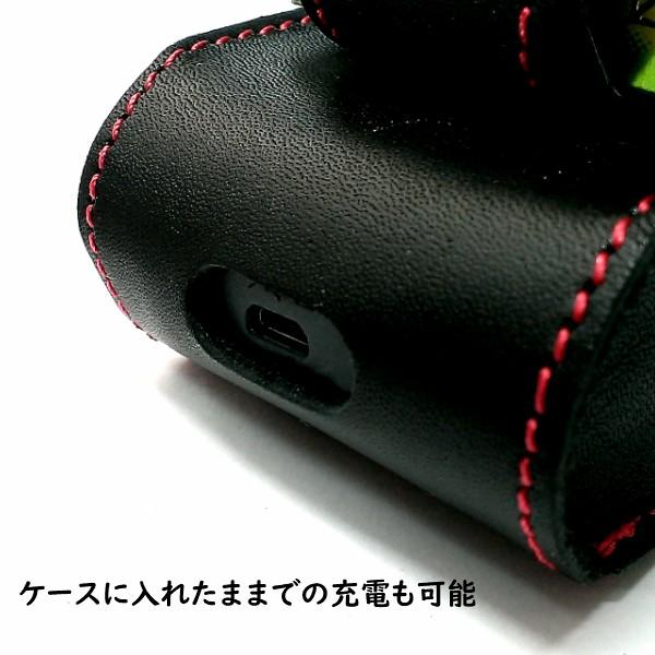 アイコスケース IQOS カーボン＆本革 レザー ブラック 日本製 電子