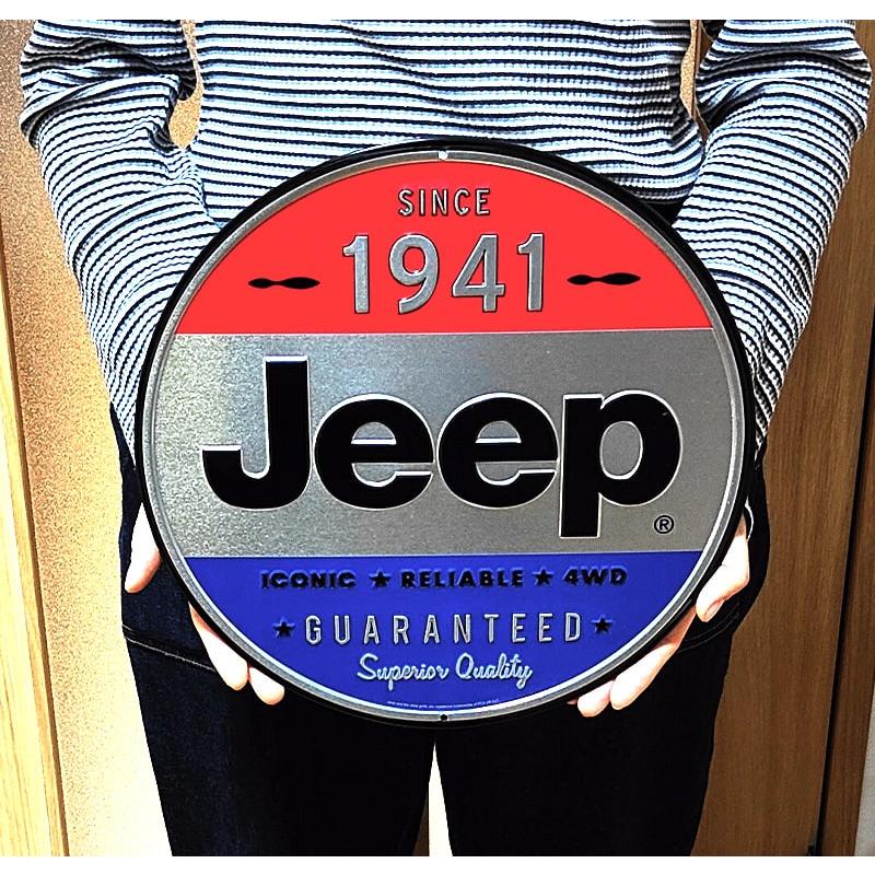 ブリキ看板 Jeep Since 1941 エンボスメタルサイン アメリカン かっこいい 雑貨 車 ガレージ 壁飾り ジープ インテリア 壁掛け｜hayamipro｜04