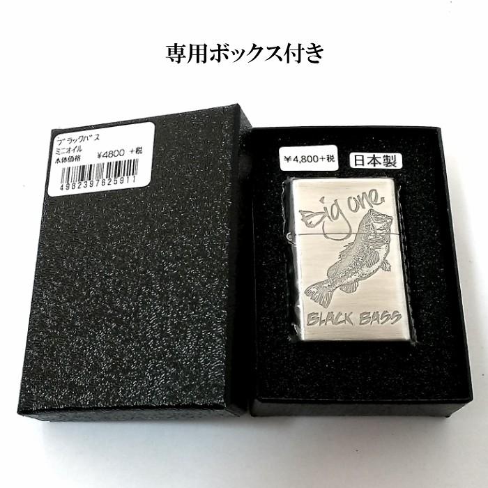 ミニオイルライター J's GEAR 日本製 ブラックバス Big one 真鍮製