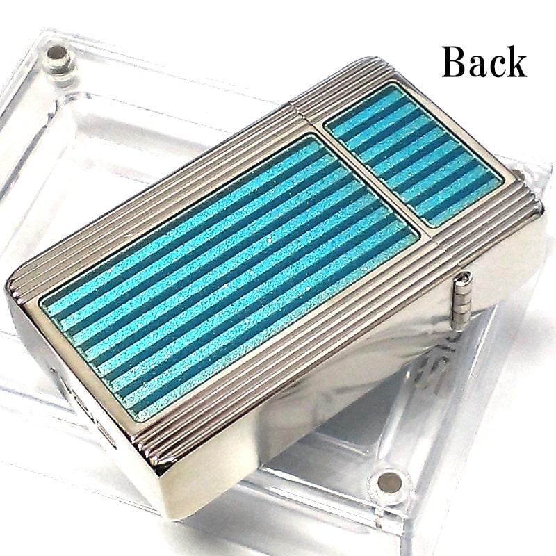 サロメ ガスライター 訳あり特価 ターボ シルバー ブルー SAROME