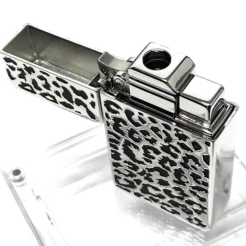 サロメ ガスライター 訳あり特価 SAROME ワイルドレオパード シルバー