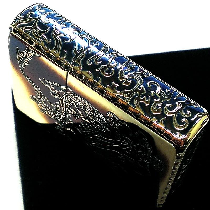 ZIPPO（ジッポー） アーマー 唐草 龍 ジッポ ライター ドラゴン 5面