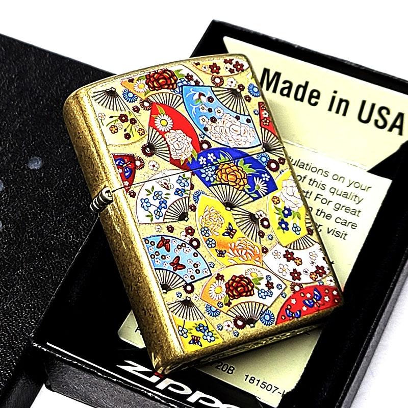 ZIPPO（ジッポー） ライター 和柄 扇子 着物 おしゃれ ジッポ 