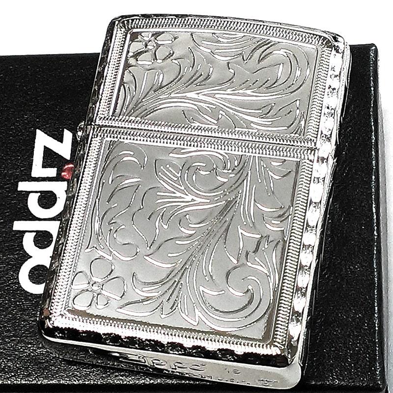 ZIPPO アーマー ５面繊細彫刻 ジッポ ライター 中世模様 アラベスク 