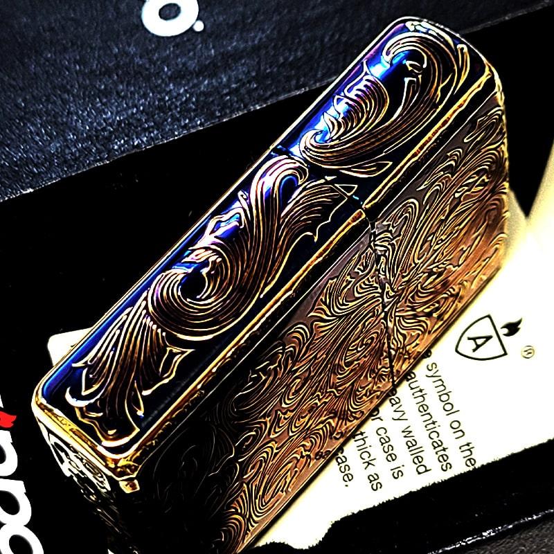ZIPPO（ジッポー） ライター アーマー 5面加工 アラベスク キング 金