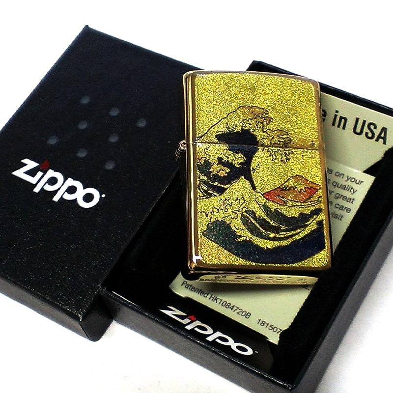 ジッポー純金箔張り 純金箔張り 風神・雷神 : ジッポー専門店のZippo Style