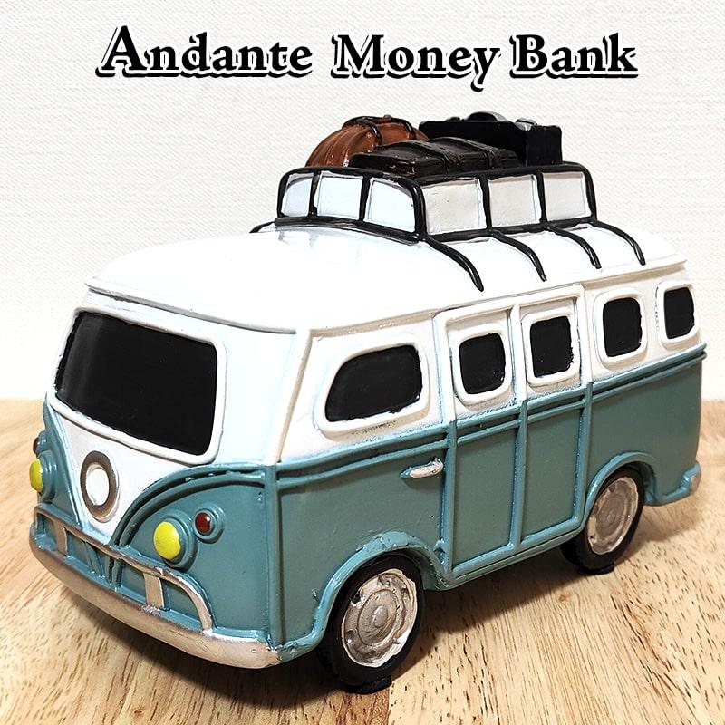 アメリカン レトロ 貯金箱 マネーバンク バス アンダンテ レトロ