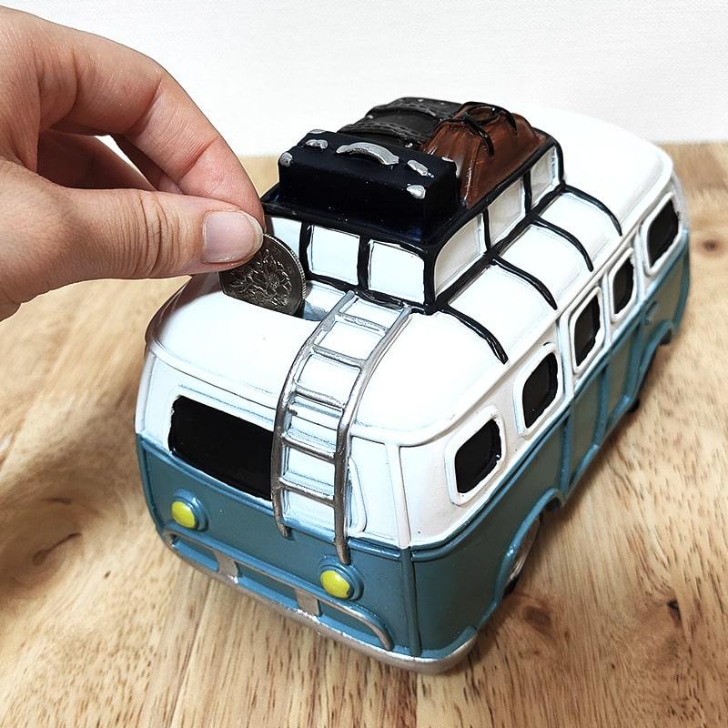 アメリカン レトロ 貯金箱 マネーバンク バス アンダンテ レトロ