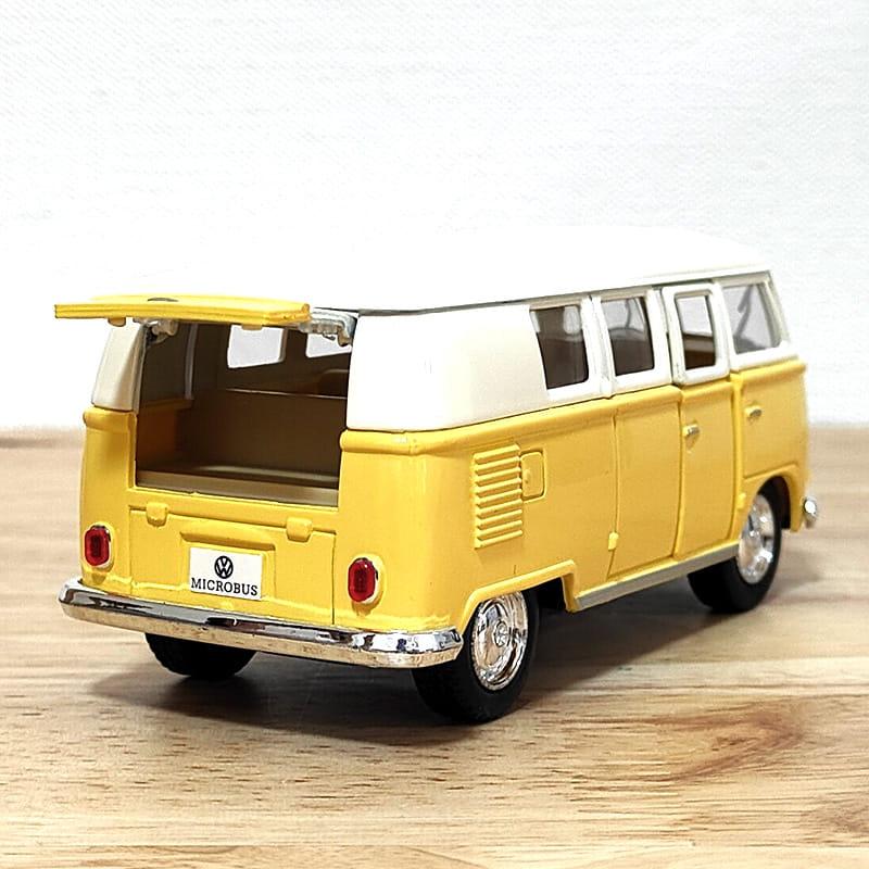 アメリカン レトロ ミニカー VW バス パステルカラー 車 プルバック式