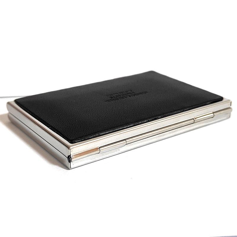 栃木レザー 名刺入れ カードケース ダブルポケット 日本製 薄型 牛革