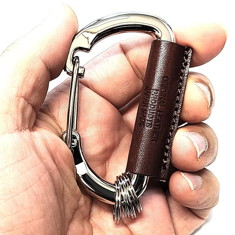 キーリング 栃木レザー カラビナ 日本製 本革 おしゃれ コンパクト