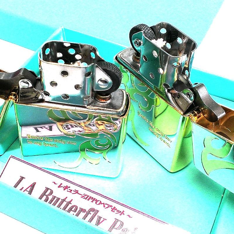 ZIPPO（ジッポー） ライター バタフライ ペア ジッポ セット 美しい