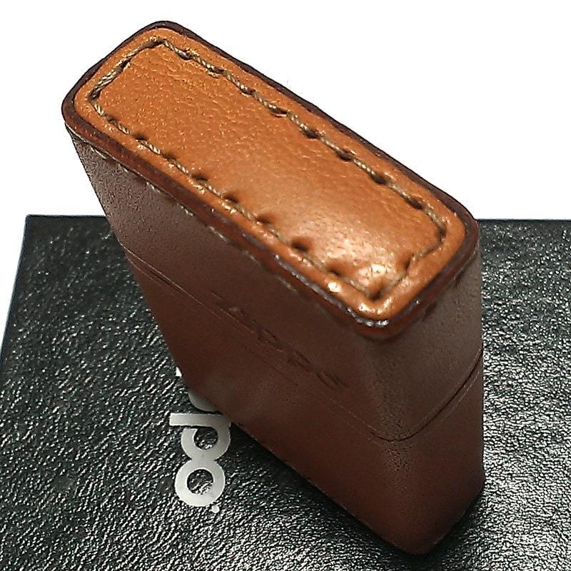 ZIPPO（ジッポー） 革巻き ジッポ ライター おしゃれ ライトブラウン